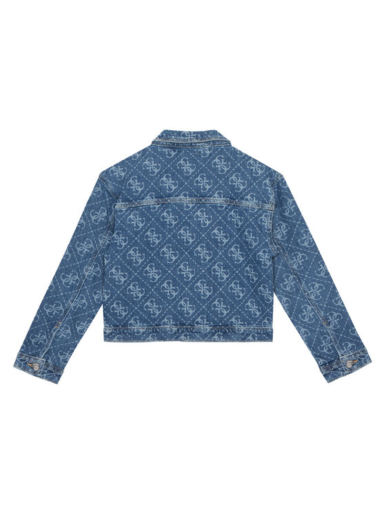 Guess Guess Džínsová bunda J6RL02 D5FM0 Modrá Regular Fit