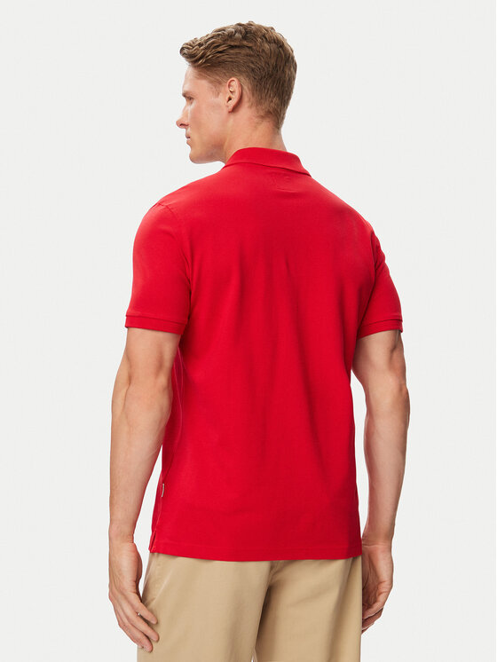 Beverly Hills Polo Club Beverly Hills Polo Club Поло P-SS26M-P42560_Navy LogoWRED Червоний Regular Fit