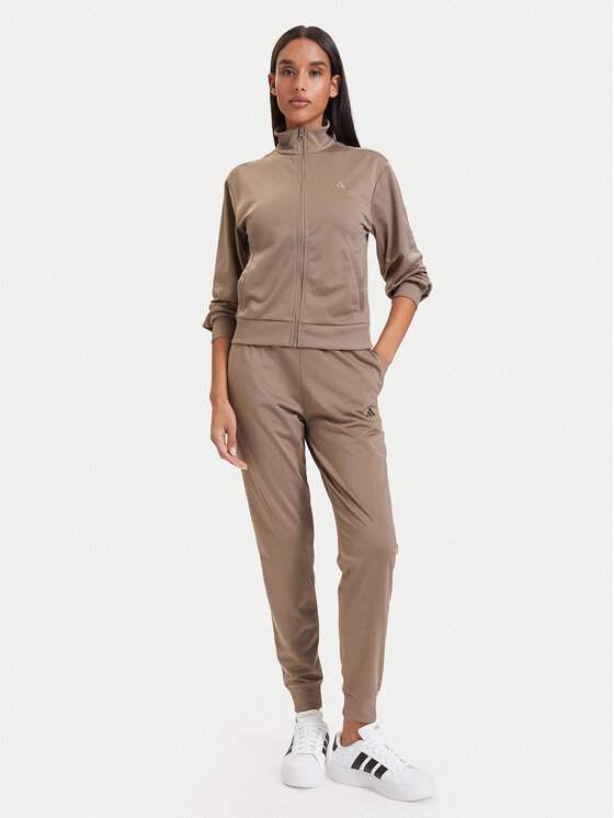 adidas adidas Φόρμα Essentials Feel KQ7579 Σκούρο μπεζ Regular Fit