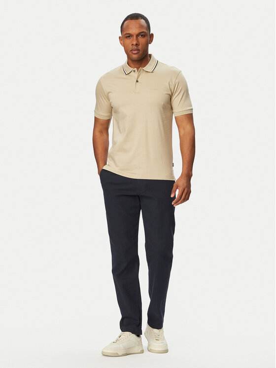 BOSS BOSS Polo Penrose 38 50469360 Beżowy Slim Fit