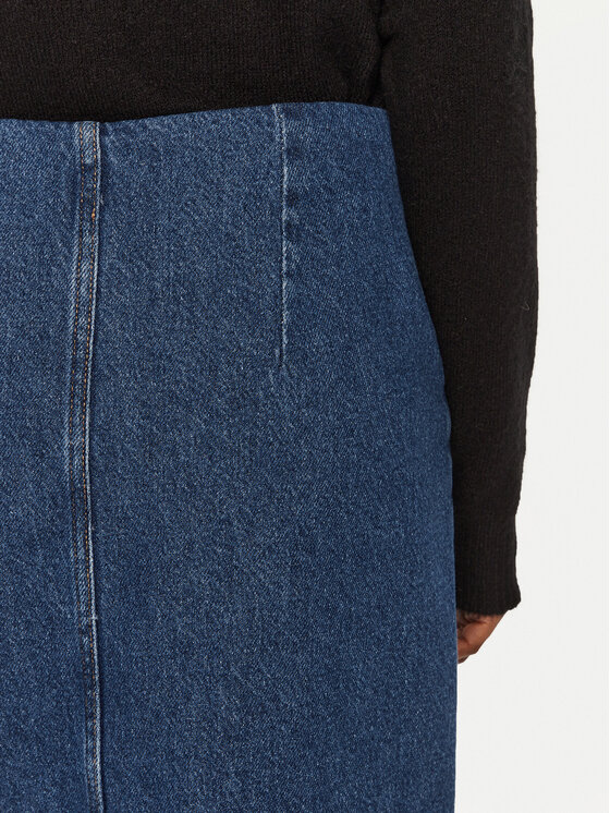 Vila Vila Farmer szoknya Sym 14099725 Kék Regular Fit