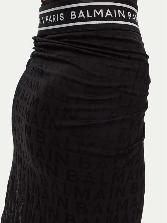 Balmain Balmain Pareo kendő BKG432120 Fekete Regular Fit