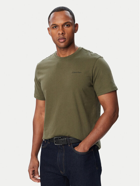 Calvin Klein Calvin Klein T-shirt LV04LC255G Kaki Regular Fit