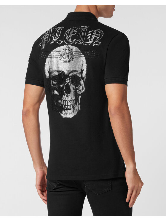 PHILIPP PLEIN PHILIPP PLEIN Polo 14807 Czarny Slim Fit