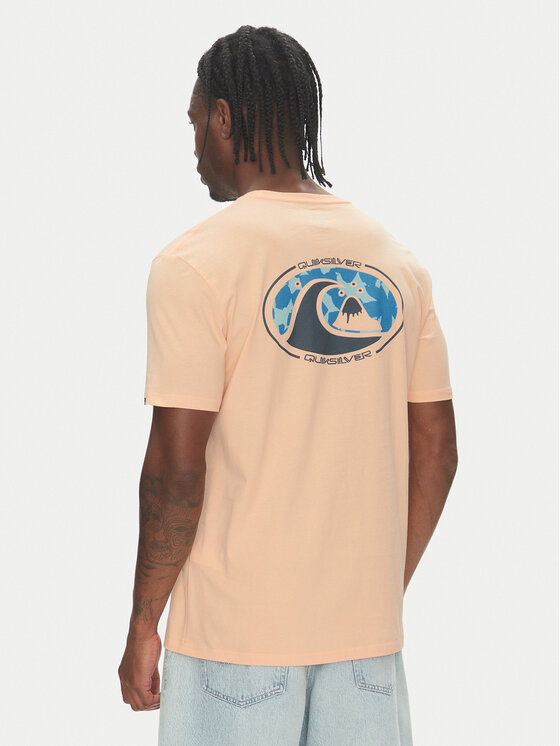 Quiksilver Quiksilver Marškinėliai Ev Flower Chaos Ss EQYZT08050 Oranžinė Regular Fit