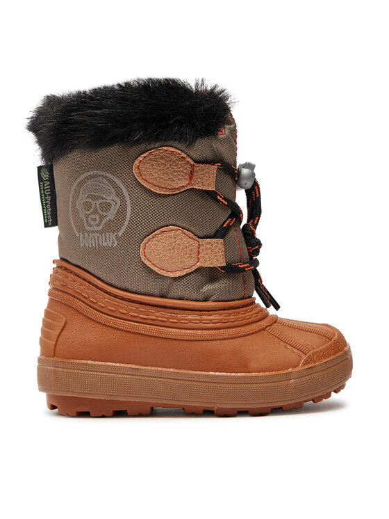 Cizme de zăpadă Boatilus Nippy 02 Sint. Leather Boot NN02 VAR.41NR Portocaliu