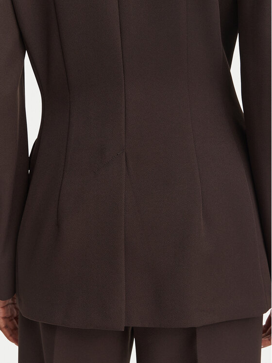 Marella Marella Σακάκι Emme by Marella Amico1 2625046251 Σκούρο καφέ Slim Fit