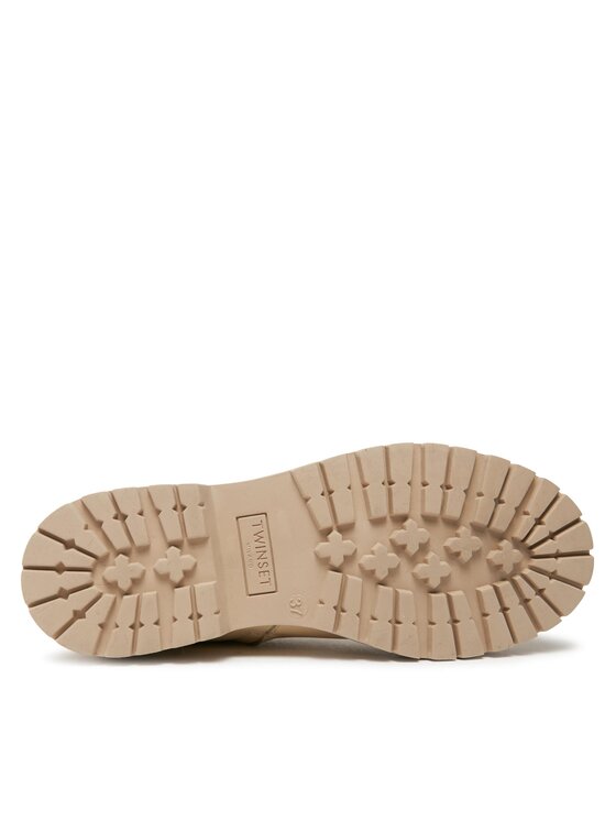 TWINSET TWINSET Schnürstiefeletten 232TCP050 Écru