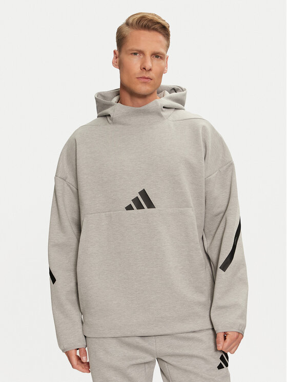 adidas adidas Mikina Z.N.E. JE3070 Šedá Loose Fit