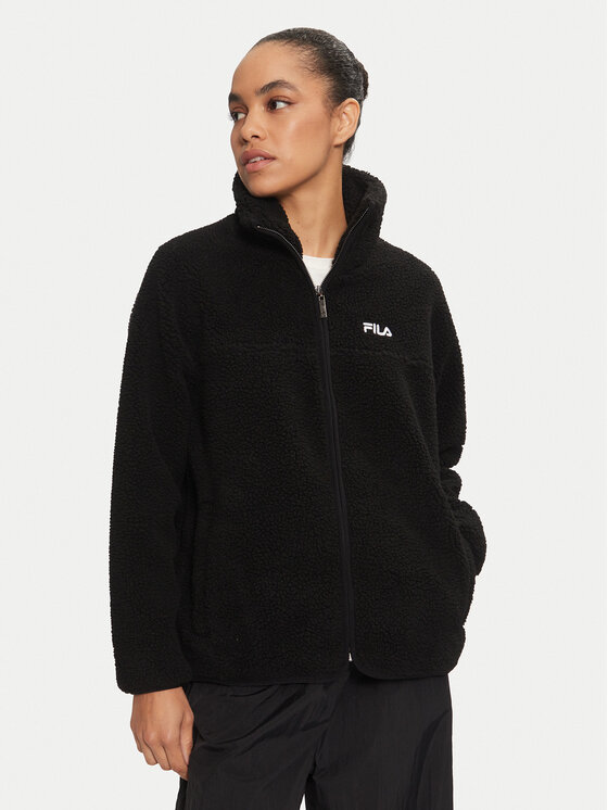 Fila Fleecová mikina Oacala FAW0795 Čierna Regular Fit