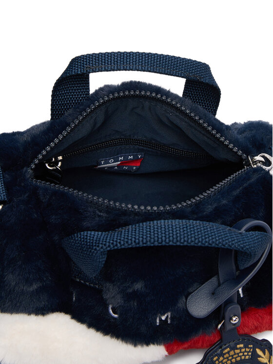 Tommy Jeans Tommy Jeans Дамска чанта Tjw Archive Fur Micro Duffle AW0AW19080 Тъмносин