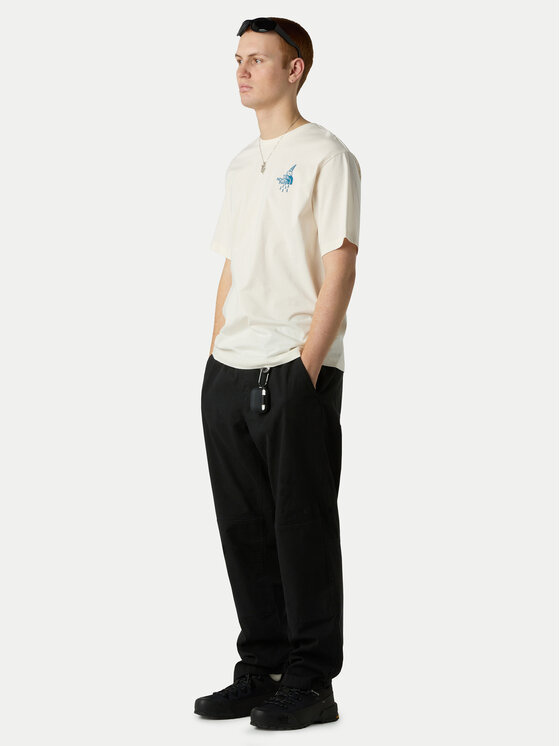 The North Face The North Face T-Shirt Powder Days NF0A8E4D Écru Relaxed Fit