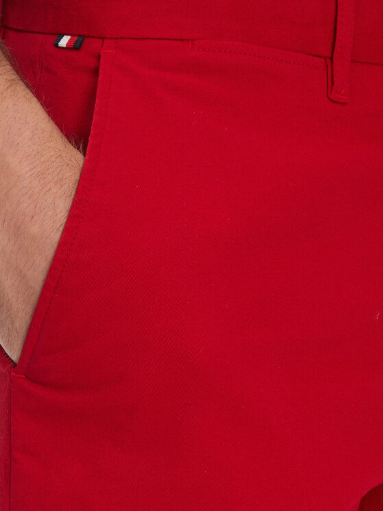 Tommy Hilfiger Tommy Hilfiger Pantalon scurți din material Brooklyn MW0MW23563 Roșu Regular Fit