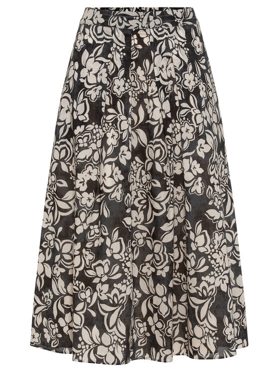 Olsen Olsen Spódnica trapezowa 16001506 Czarny Regular Fit