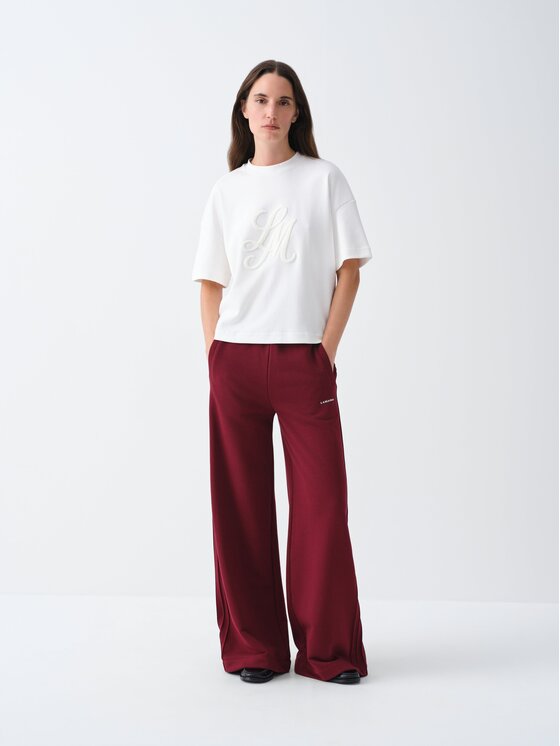 La Mania La Mania T-Shirt OTIS Kremowy Basic Fit