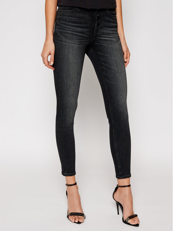 Guess Jeans 1981 W1RA28 D4AQ2 Nero Skinny Fit • Modivo.it