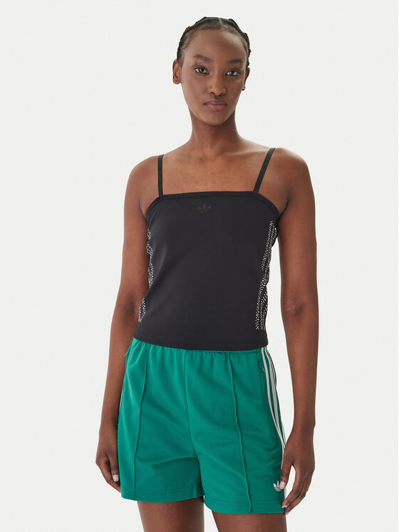 adidas adidas Marškinėliai Pearl Tube KC7860 Juoda Slim Fit