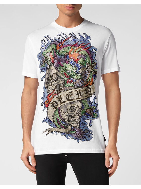 PHILIPP PLEIN PHILIPP PLEIN T-shirt 9841 Bianco Regular Fit