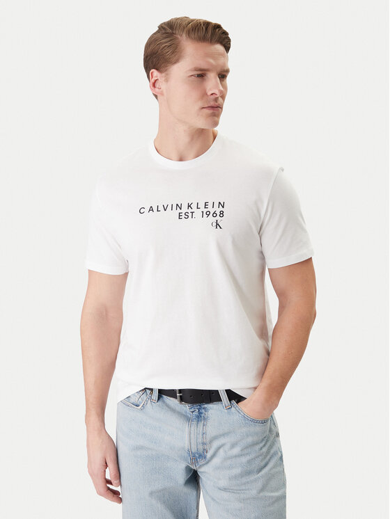 Calvin Klein Jeans Calvin Klein Jeans Tričko LV04RF800G Biela Classic Fit