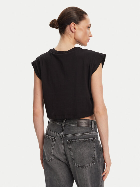 TWINSET TWINSET Tricou 251TT2043 Negru Regular Fit