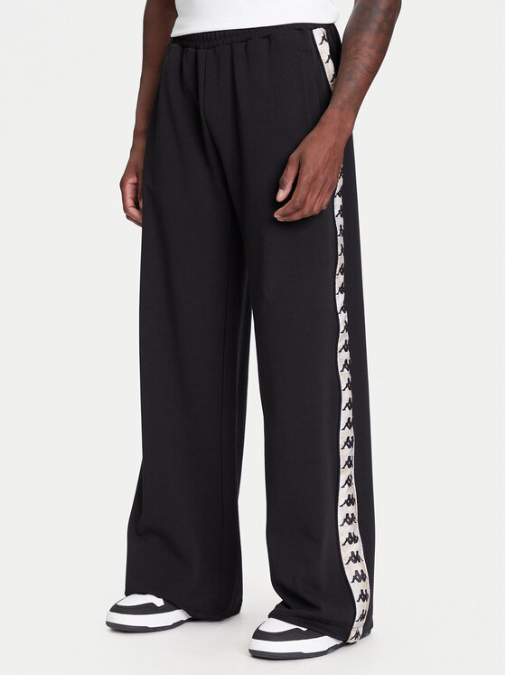 Kappa Kappa Donji dio trenerke Banda Petuniagt 371P8CW Crna Comfort Fit