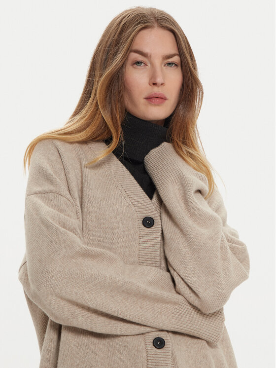 ViCOLO ViCOLO Kardigan 55007S Brązowy Regular Fit