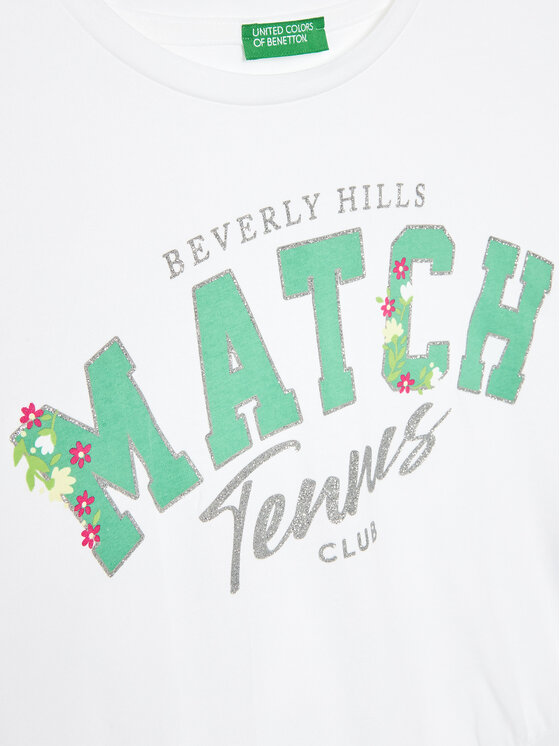 United Colors Of Benetton United Colors Of Benetton T-Shirt 3096C10BA Λευκό Boxy Fit