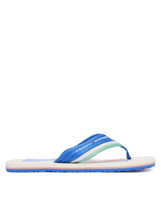 Tommy Hilfiger Tommy Hilfiger Šlepetės per pirštą Patch Hilfiger Beach Sandal FM0FM05903 Mėlyna