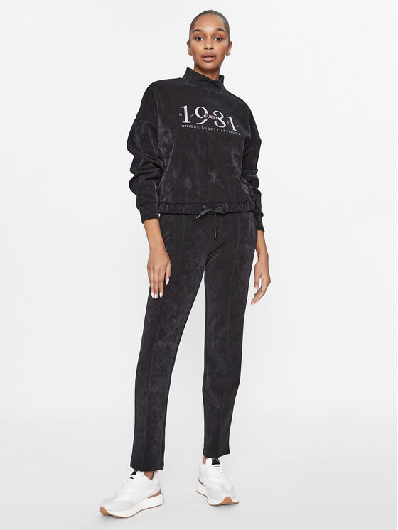 Guess Guess Mikina V3BQ00 KBC00 Černá Regular Fit