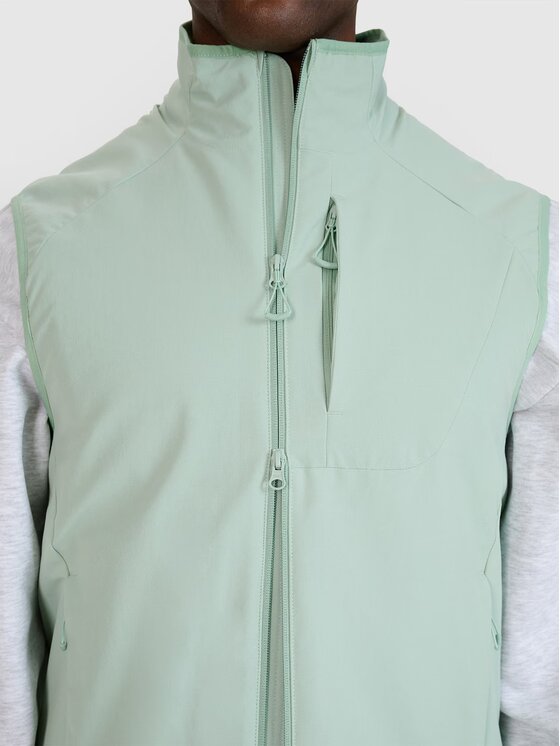 4F 4F Gilet 4FWSS25TVJAM194-47S Verde Regular Fit