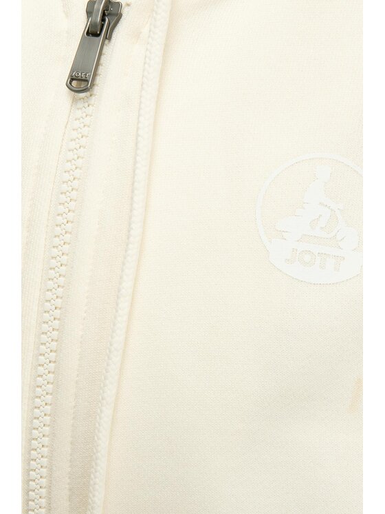 Jott Jott Spodnie dresowe Branco Logo Écru Regular Fit