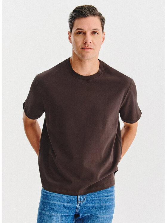 Pako Lorente Pako Lorente T-Shirt U25WB-TT-001 Brązowy Oversize
