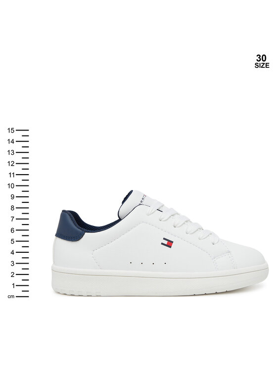 Tommy Hilfiger Tommy Hilfiger Laisvalaikio batai Low Cut Lace-Up T3X9-34073-1355X S Balta