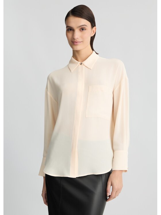 Liu Jo Blusa CA5201TS066X0659 Bianco Loose Fit