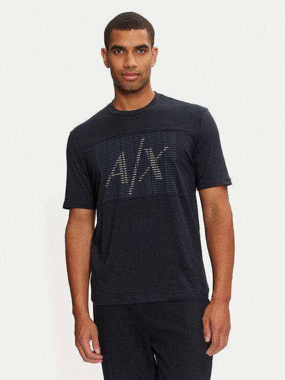 Armani Exchange Tričko 6DZTJD ZJBYZ 1510 Tmavomodrá Regular Fit