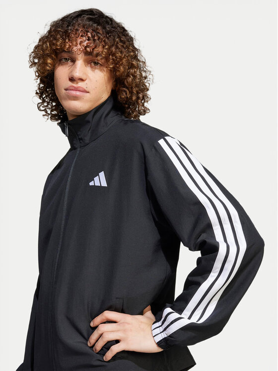 adidas adidas Treniņtērps 3-Stripes JI8849 Melns Regular Fit