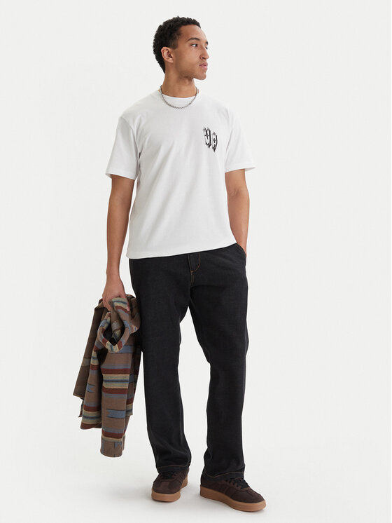 RVCA RVCA Marškinėliai Double Trouble EVYZT00289 Balta Relaxed Fit