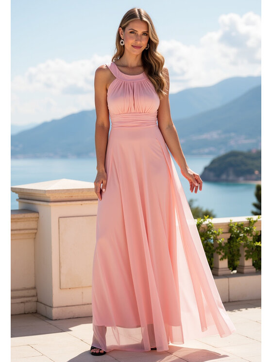 FIGL FIGL Abito da sera M1171 Rosa Flared Fit