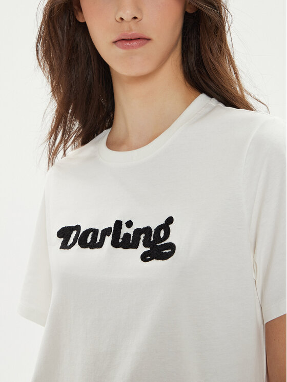 JDY JDY Футболка Felisa 15300408 Écru Regular Fit