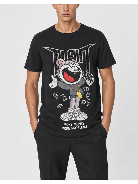 PHILIPP PLEIN PHILIPP PLEIN Tričko 31698 Čierna Regular Fit
