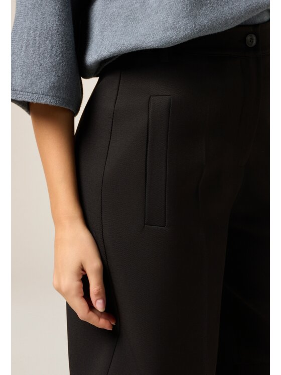 Oltre Oltre Pantaloni di tessuto P03AR009346N033 Nero Regular Fit