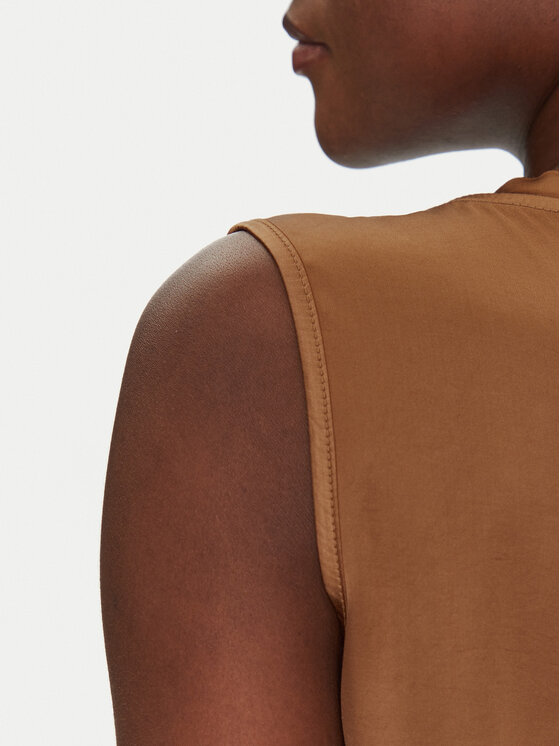 ViCOLO ViCOLO Bluse TD0006 Braun Relaxed Fit