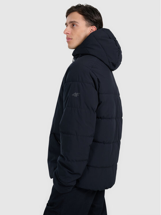 4F 4F Kurtka puchowa URBAN COMMUTER Czarny Regular Fit