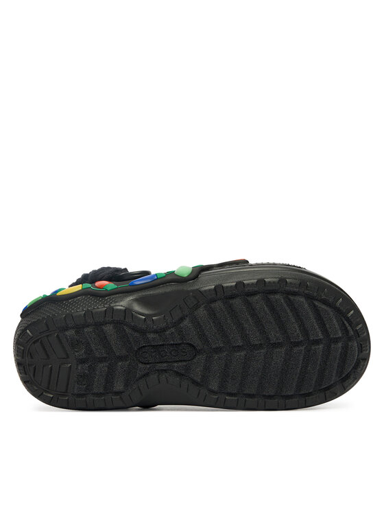 Crocs Crocs Klapki Classic Lined Holiday Lights Clog 212054 Czarny
