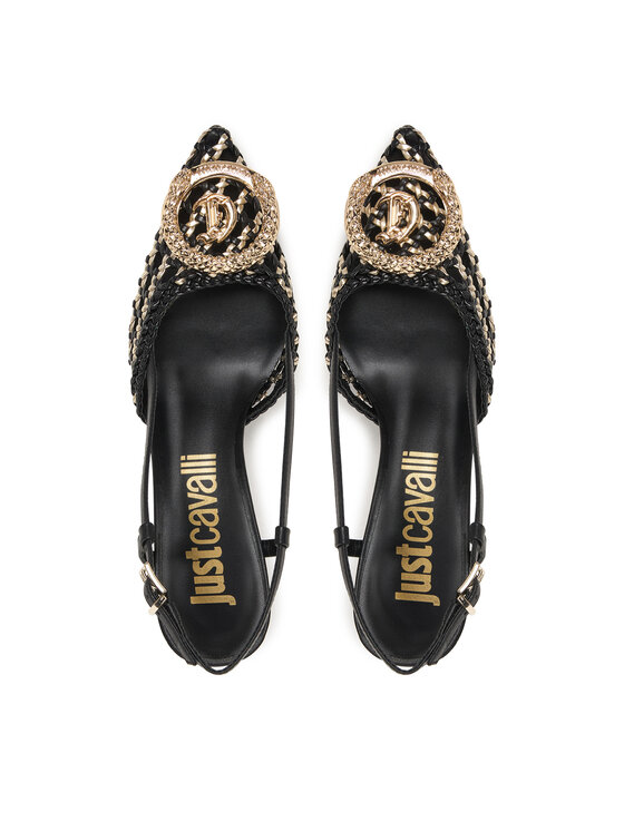 Just Cavalli Just Cavalli Pantofi cu toc subțire 80RA3S14 ZSE38 Negru