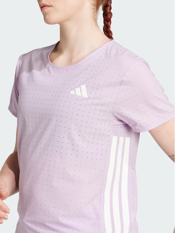 adidas adidas Koszulka techniczna Adizero Running Tee Fioletowy Slim Fit
