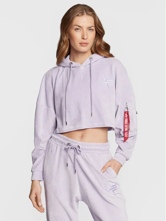 Alpha Industries Sweatshirt 108041 Violett Oversize