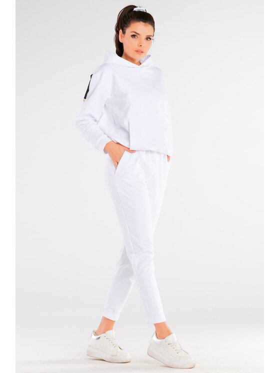 Infinite You Infinite You Spodnie damskie M250 Biały Basic Fit