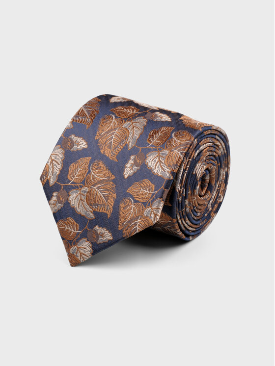 Evenemen Evenemen Krawat we wzór Granatowy