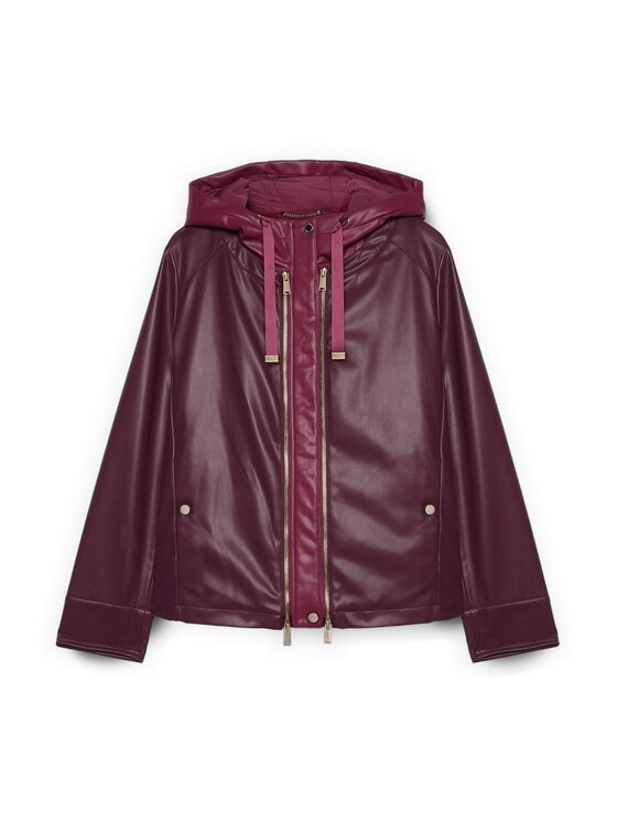 Fiorella Rubino Fiorella Rubino Giacca in similpelle R351T001228N036 Bordeaux Regular Fit